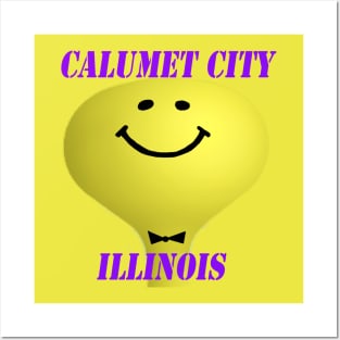 Calumet City Smiley Watertower Posters and Art